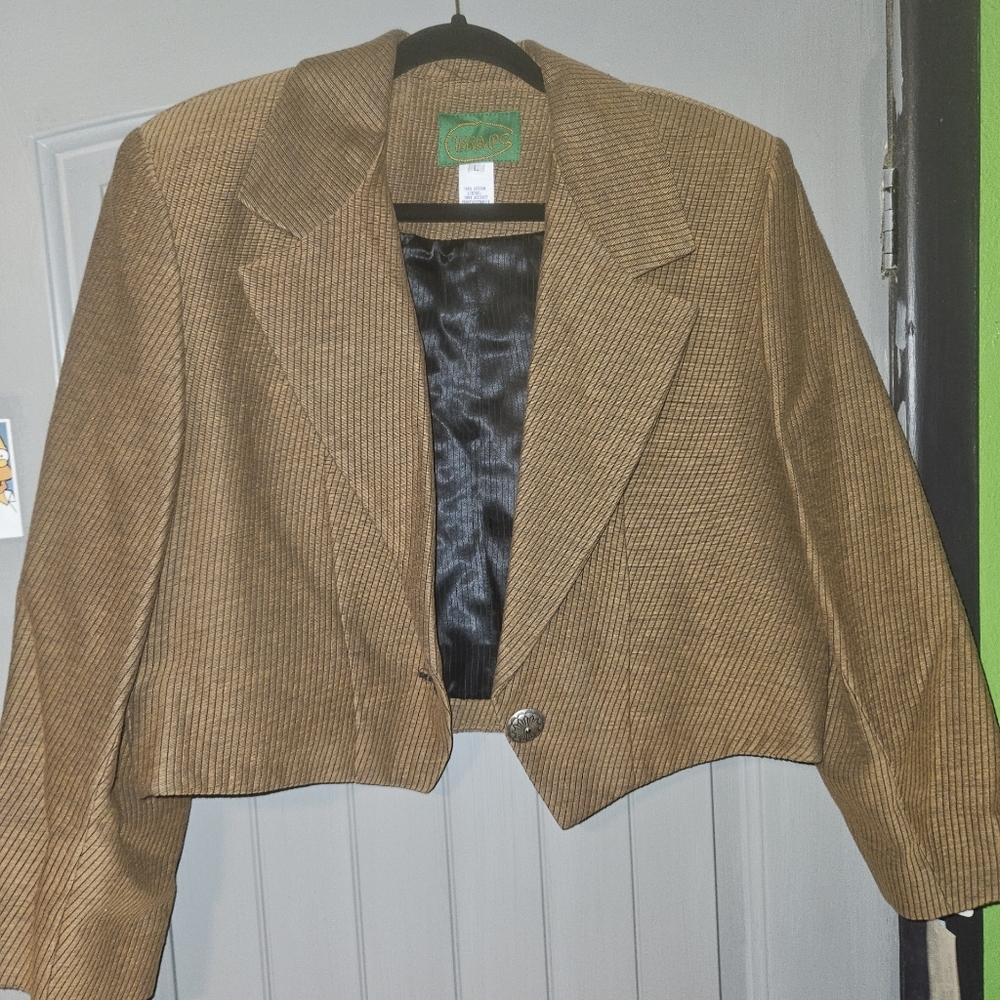 NWT Vitange WRAPS Indian embroidered jacket Large Native American Chief Western - Picture 2 of 8